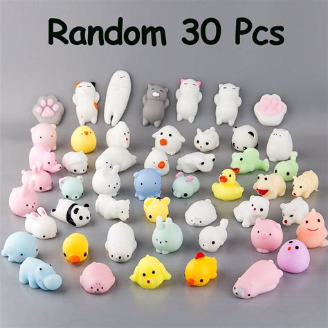 Watinc 30 Pcs Cute Animal Squishy Kawaii Mini Slow Rising