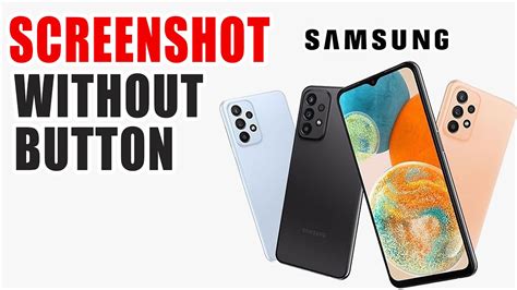 How To Take Screenshot Without Button In Samsung Galaxy A24 Youtube