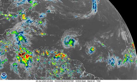 Atlantic tropical storms Bret and Cindy