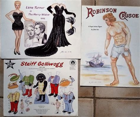 Set Of Souvenirs From Paper Doll Conventions By John Axe