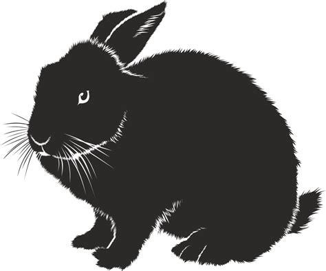 Free Black White Rabbit Vector Art Download 9971 Black White Rabbit