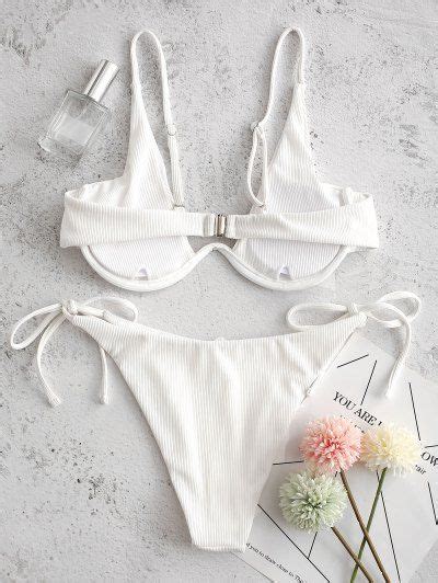 White Underwire Bikini Sale Online 2022 Zaful