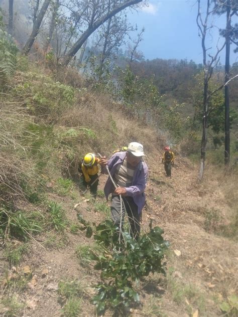 Conred On Twitter Elprogreso En Seguimiento A Incendio Forestal En