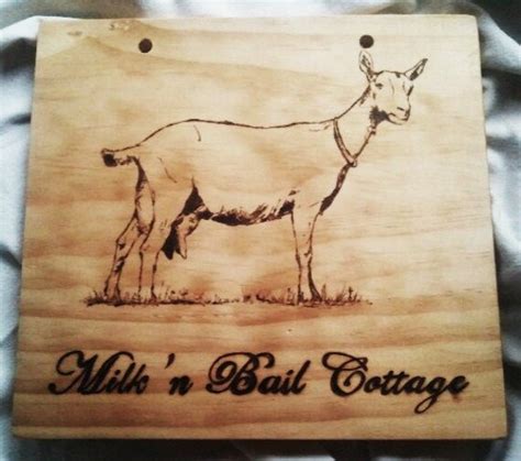 Large Wooden Goat Sign for farm yard or rustic by TheSHEDofOZ