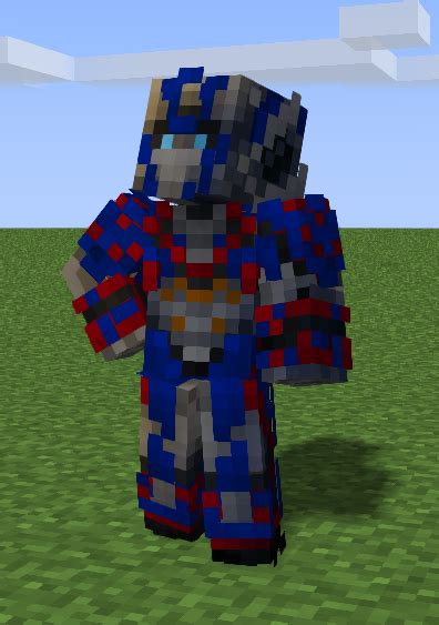 Optimus Prime Minecraft Skin