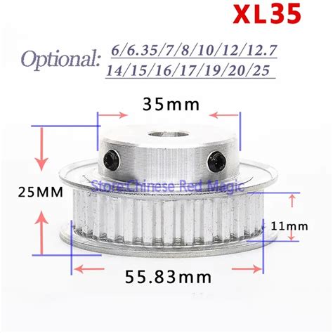 Xl35 35 dente xl36 36 dente cronometrando polia impressora 3d peças xl