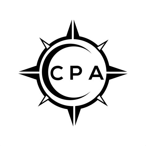 Cpa Abstract Technology Circle Setting Logo Design On White Background