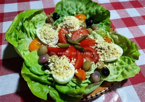 Salade composée aux œufs mimosa au thon de Un amour de cuisine