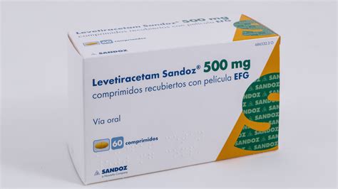 Levetiracetam Sandoz Efg 500 Mg 60 Comprimidos Recubiertos Blister