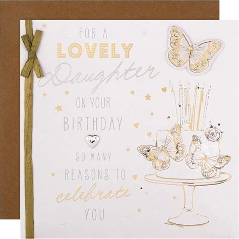 Grande Carte D Anniversaire Pour Fille Motif Gâteau Et Bougies J3405