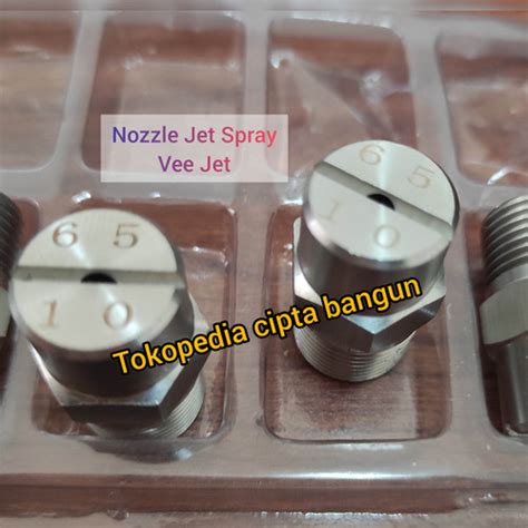 Jual Nozzle V Jet Stainless Water Flat Fan Vee Jet Spray Nozzle 3 8