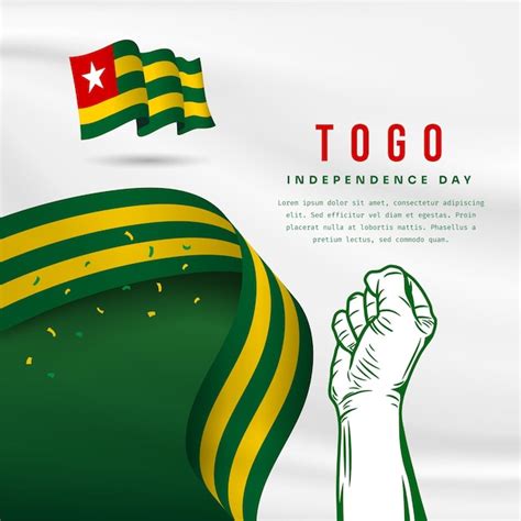 Ilustração de banner quadrado da celebração do dia da independência de