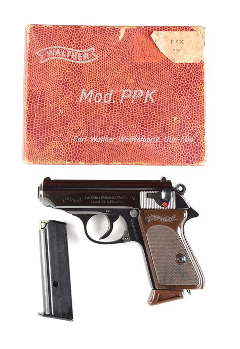 C Walther Ppk West Germany Semi Automatic Pistol With Box Auctions