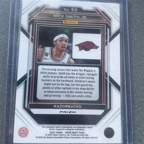 Panini Prizm Draft Pick Basketball Rouge Glace Fissur E Nick Smith