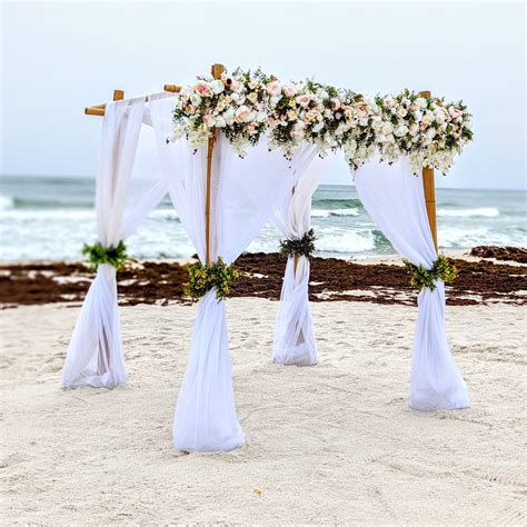 4 Post Bamboo Beach Wedding Arbor The Wedding Shop