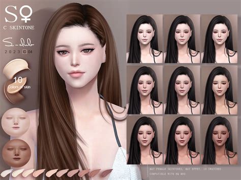 The Sims Resource Female Asian Skintone C0423