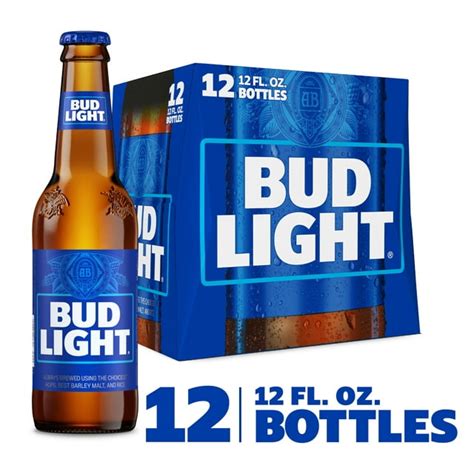 Bud Light Beer 12 Pack Lager Beer 12 Fl Oz Glass Bottles 4 2 Abv Domestic Beer