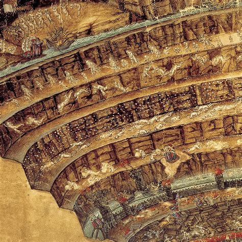 Botticelli Map Of Hell High Resolution