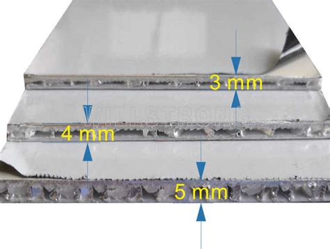 3mm Thick Ahp Aluminium Honeycomb Panels Fire Rated A2 Wall Cladding