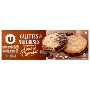 GALETTES SUEDOISE FLOCONS AVOINE ET CHOCOLAT U 170G