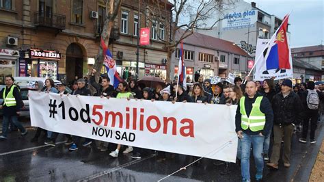 Ve Eras Novi Protest Jedan Od Pet Miliona U Novom Sadu Politika