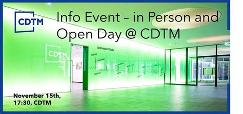 Info Event In Person And Open Day Cdtm Center For Digital