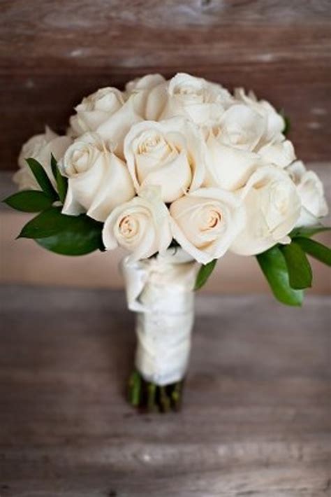 Antique White Rose Bouquet