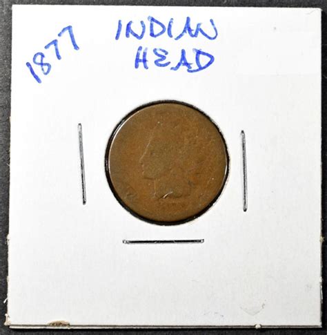 At Auction 1877 Indian Head Cent Ag