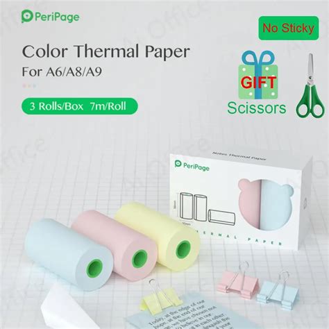 Peripage Rollo De Papel T Rmico De Mm Para Mini Impresora Port Til