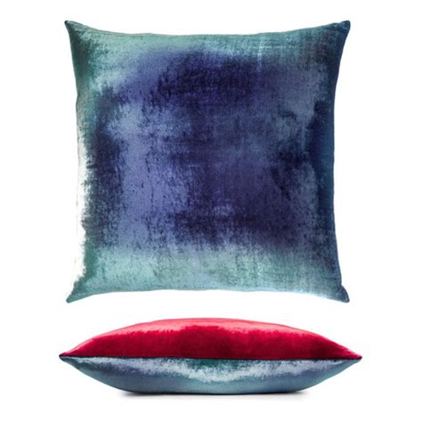 Two Tone Ombre Velvet Pillow By Kevin O Brien The Linen Tree