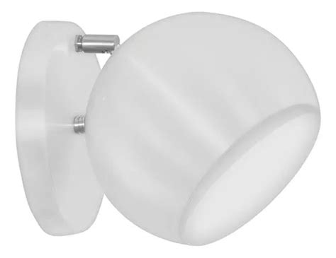 Arandela Retrô Bola Lavabo Banheiro Corredor Sacada Branco 110v 220v