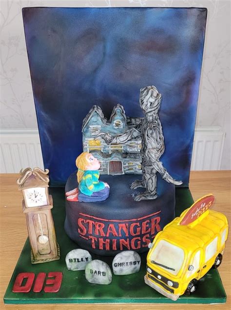 Stranger Things Season 4 Birthday Cake By Nicola Ebdon 4th Birthday Cakes Stranger Things