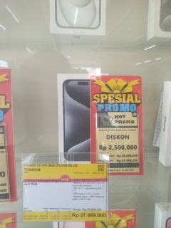 Promo Homecreedit Apple IPhone 15 Promax 256Gb Resmi IBox Bisa Cicilan