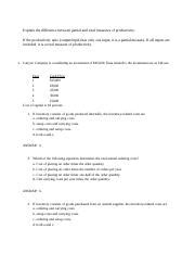 Docx Explain The Difference Between Partial And Total Measures Of