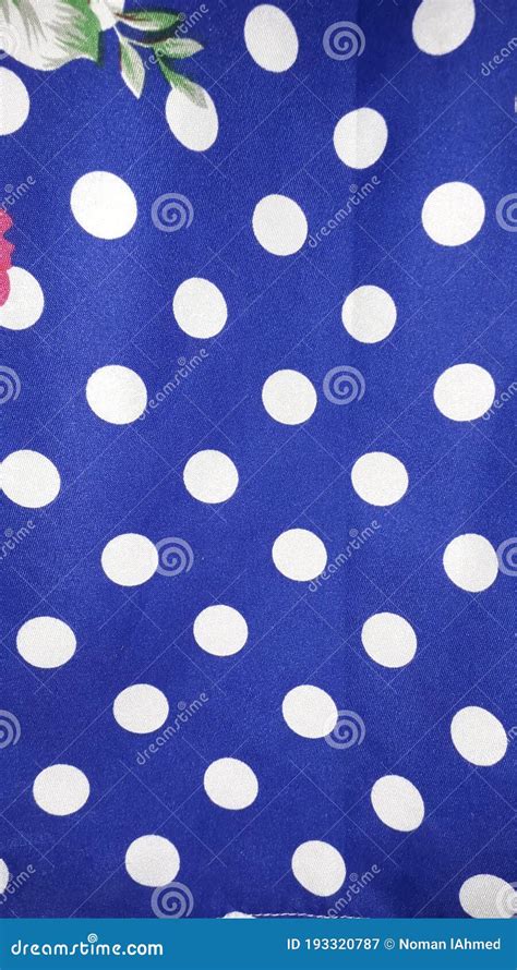 White Dots On Blue Background Stock Image Image Of Textile Design