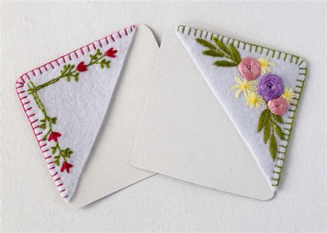 Hand Embroidered Corner Bookmark: A Step-by-Step Guide