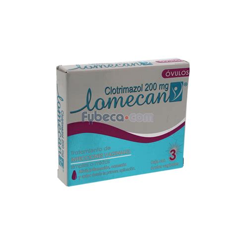 Lomecan V Ovulos 200 Mg C3 Fybeca