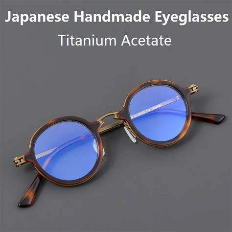 Gafas Cuadradas De Acetato De Titanio Hechas A Mano Japonesas Para