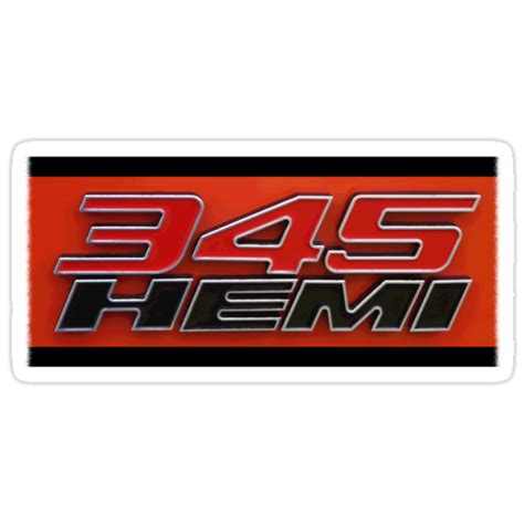 345 Hemi Teeshirt Stickers By Kalitarios Redbubble