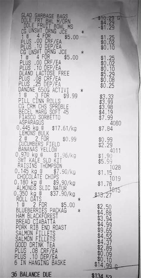 Show Us Your Grocery Receipts, Part 2: Calgary Co-Op, Whole Foods, Trader Joe’s, and Aldi’s ...