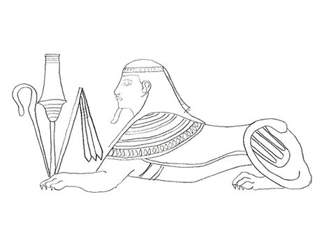 Free Sphinx To Color Coloring Page Free Printable Coloring Pages For Kids