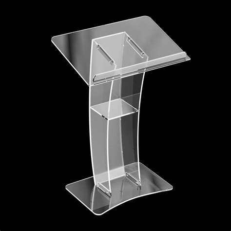 Walmart Clear Acrylic Podium Stand Mobile Detachable Lectern For Classroom Teaching And