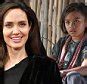 Angelina Jolie Wows In Black Strapless Gown In Chilly Nyc Daily Mail