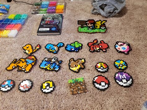 Pokemon Perler Bead Pins In Pokemon Perler Beads Perler Bead Sexiz Pix