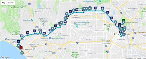 La Marathon Route 2022 Map