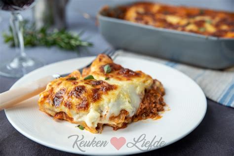 Lasagne Bolognese Met Bechamelsaus Artofit