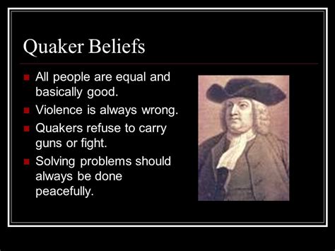 Colonial Quakers Beliefs