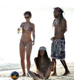 Rihanna Wearing A Bikini At A Beach In Barbados 06 GotCeleb