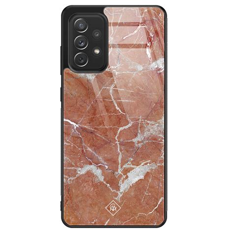 Samsung Galaxy A52 Glazen Hardcase Marble Sunkissed Casimoda Nl