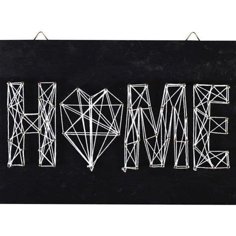 Coffret String Art Tableau Noir Home D Co Art Filaire X Cm